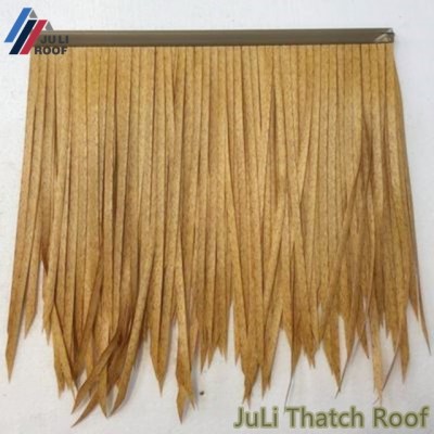 500*500mm Waterproof Plastic Artificial PVC Thatch Synthetic Plastic Roof Tile